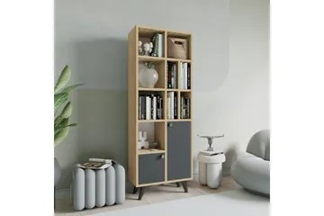 Kirjahylly Laisla 30x60 cm - Luonnonvärinen/Antrasiitti - Säilytys - Hylly - Kirjahylly