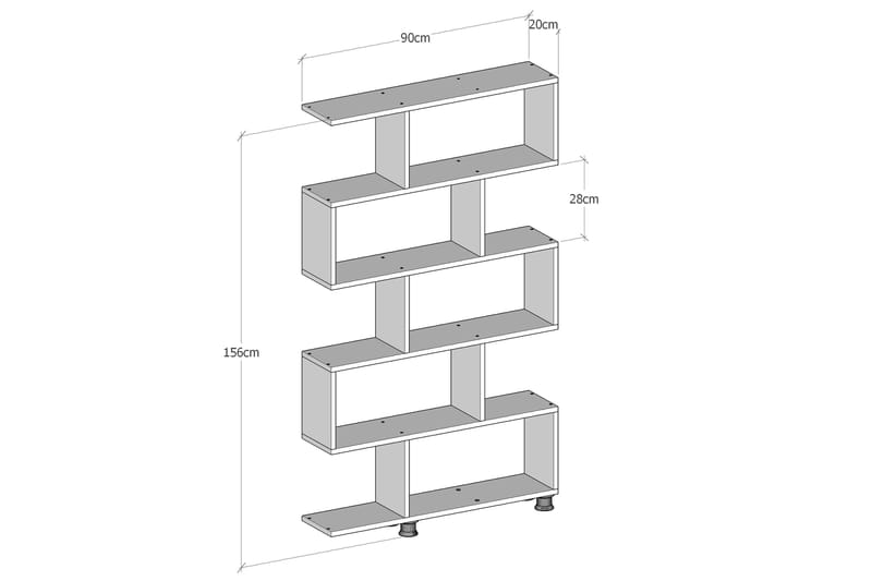 Kirjahylly Lalenius - Säilytys - Hylly - Kirjahylly