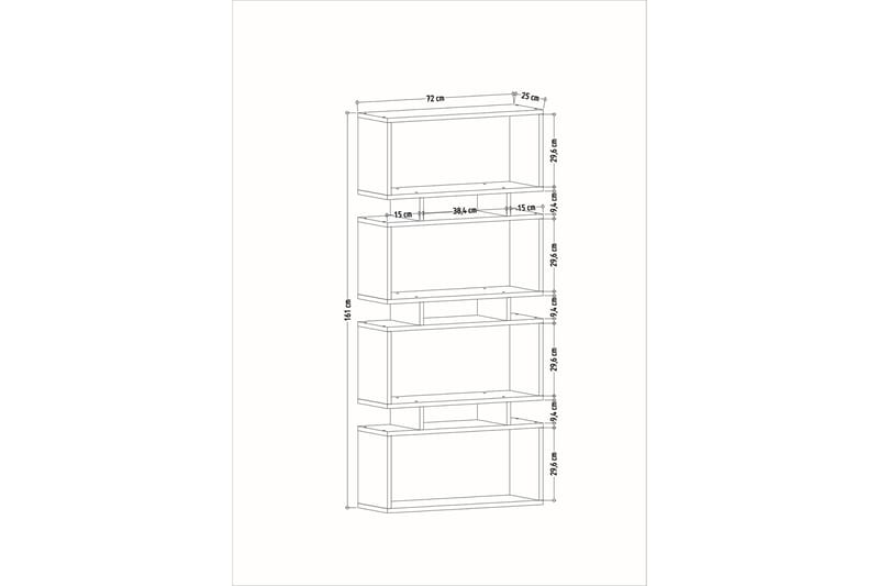 Kirjahylly Leadgate 72x25 cm - Antrasiitti - Kirjahylly - Hylly