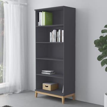 Kirjahylly Loft24 Pelle Harmaa/Wotan-tammi - Harmaa/Wotan-tammi - Säilytys - Hylly - Kirjahylly