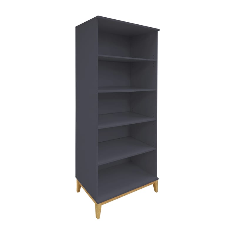 Kirjahylly Loft24 Pelle Harmaa/Wotan-tammi, Harmaa/Wotan-tammi