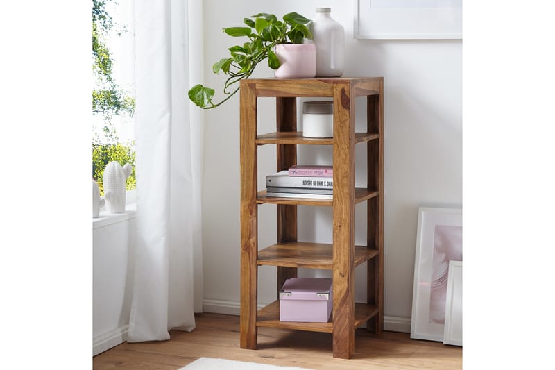 Kirjahylly Lorijean - Puu/Luonnonväri - Säilytys - Hylly - Kirjahylly
