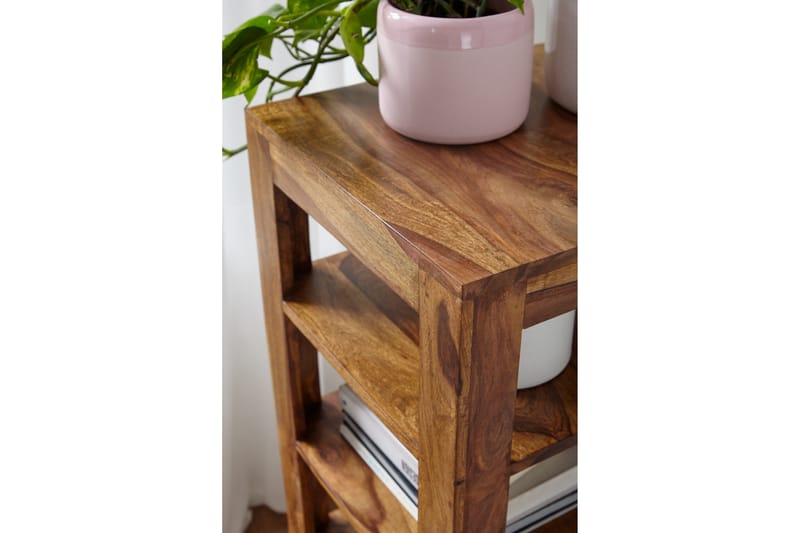 Kirjahylly Lorijean - Puu/Luonnonväri - Säilytys - Hylly - Kirjahylly