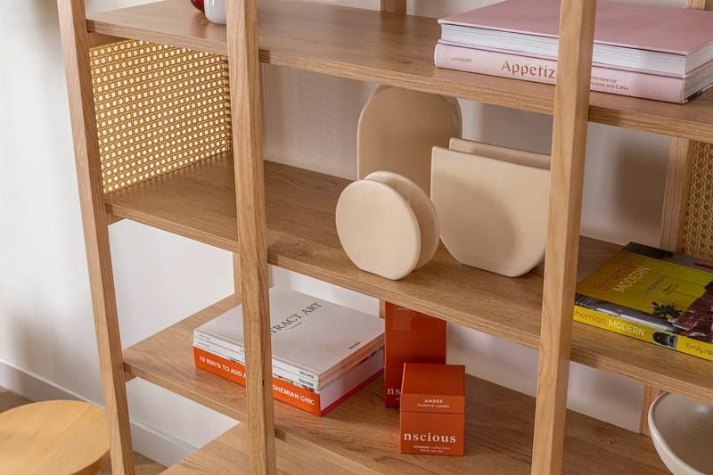 Kirjahylly Makwana 120 cm - Natural - Säilytys - Hylly - Kirjahylly