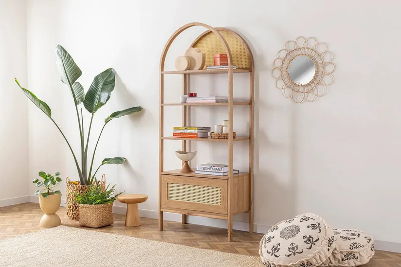 Kirjahylly Makwana 75 cm - Natural - Säilytys - Hylly - Kirjahylly