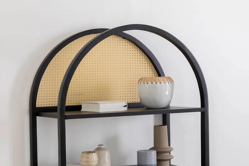 Kirjahylly Makwana 76 cm - Musta - Säilytys - Hylly - Kirjahylly