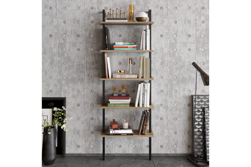 Kirjahylly Marieby - Ruskea - Säilytys - Hylly - Tikashylly