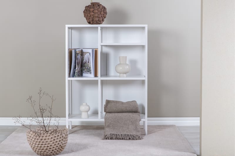 Kirjahylly Misha - Valkoinen - Säilytys - Hylly - Kirjahylly