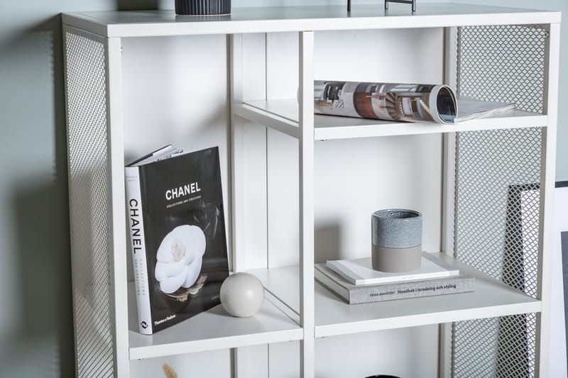 Kirjahylly Misha - Valkoinen - Säilytys - Hylly - Kirjahylly