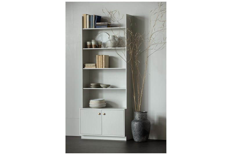 Kirjahylly Moluskebi 35x80 cm - Harmaa - Säilytys - Hylly - Kirjahylly