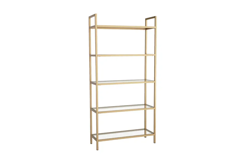 Kirjahylly Morsas 165x80 cm - Kulta - Säilytys - Hylly - Kirjahylly