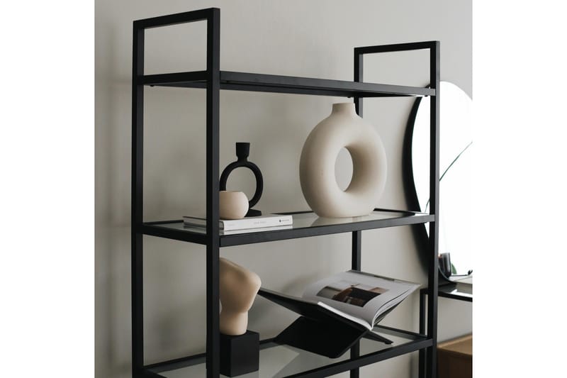 Kirjahylly Morsas 165x80 cm - Musta - Säilytys - Hylly - Kirjahylly