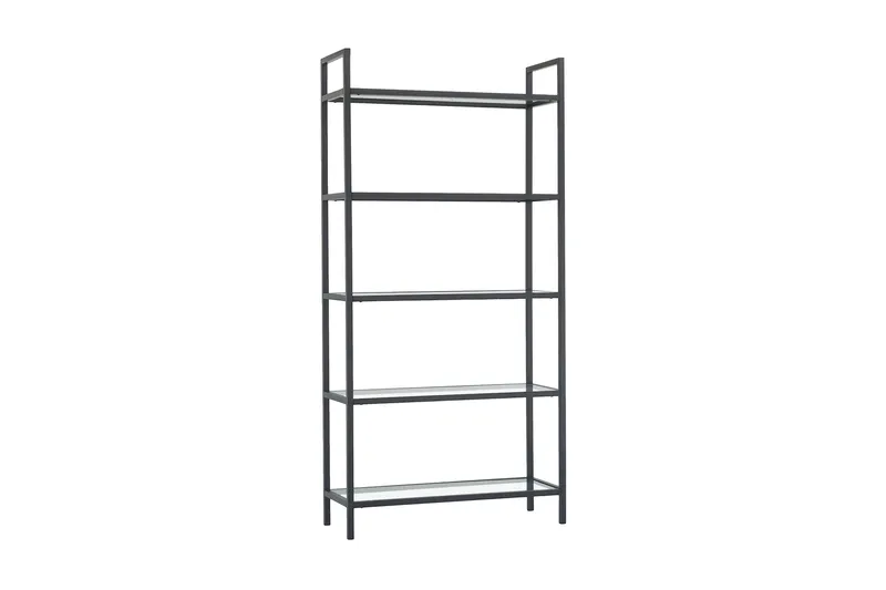 Kirjahylly Morsas 165x80 cm, Musta