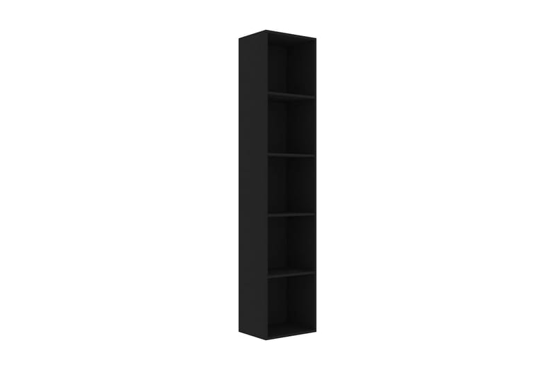 Kirjahylly musta 40x30x189 cm lastulevy - Musta - Säilytys - Hylly - Kirjahylly