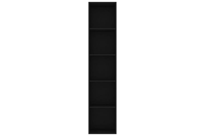 Kirjahylly musta 40x30x189 cm lastulevy - Musta - Säilytys - Hylly - Kirjahylly