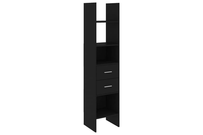 Kirjahylly musta 40x35x180 cm lastulevy - Musta - Säilytys - Hylly - Kirjahylly