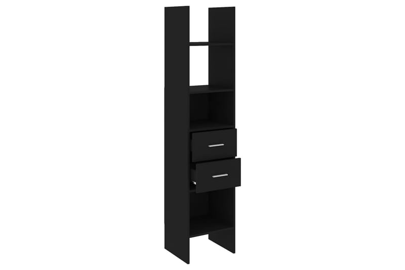 Kirjahylly musta 40x35x180 cm lastulevy - Musta - Säilytys - Hylly - Kirjahylly