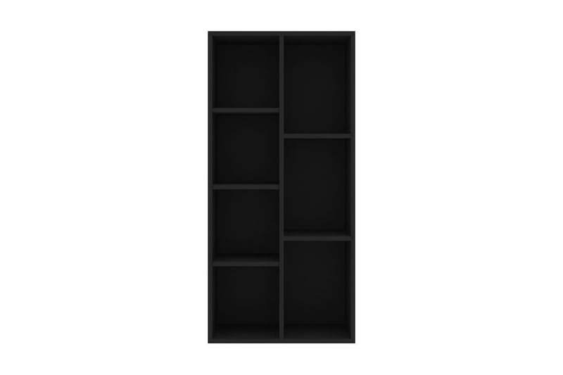 Kirjahylly musta 50x25x106 cm lastulevy - Säilytys - Hylly - Kirjahylly
