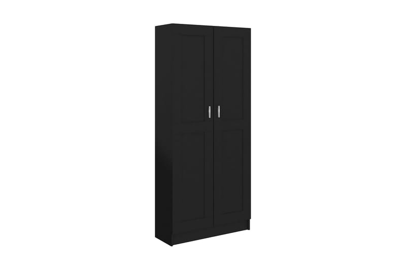 Kirjahylly musta 82,5x30,5x185,5 cm lastulevy - Musta - Säilytys - Hylly - Kirjahylly