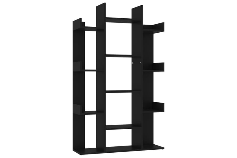 Kirjahylly musta 86x25,5x140 cm lastulevy - Musta - Säilytys - Hylly - Kirjahylly