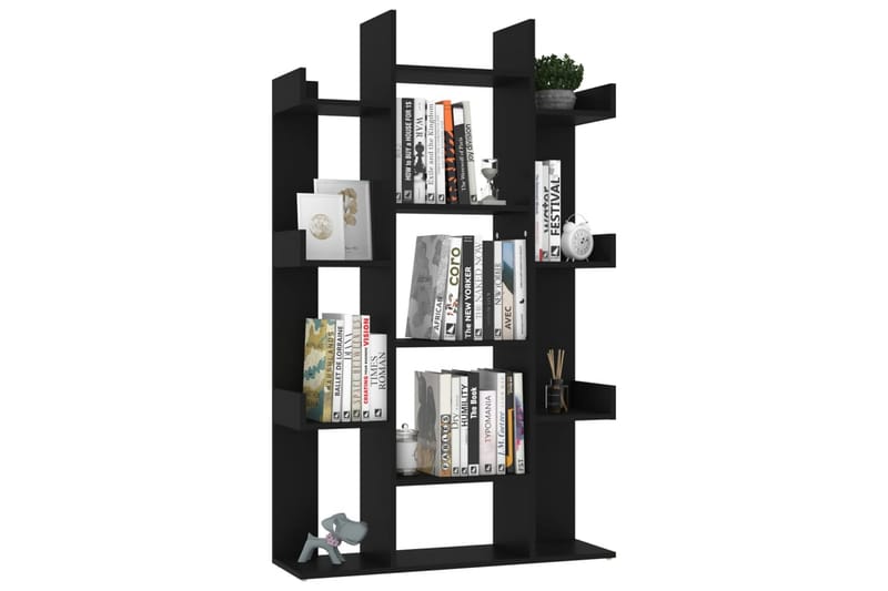 Kirjahylly musta 86x25,5x140 cm lastulevy - Musta - Säilytys - Hylly - Kirjahylly