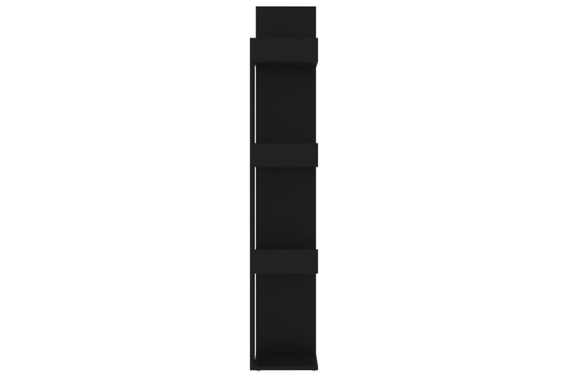 Kirjahylly musta 86x25,5x140 cm lastulevy - Musta - Säilytys - Hylly - Kirjahylly