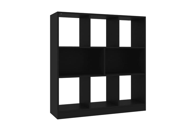 Kirjahylly musta 97,5x29,5x100 cm lastulevy - Musta - Säilytys - Hylly - Kirjahylly