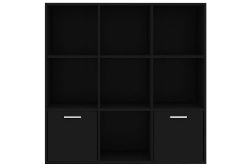 Kirjahylly musta 98x30x98 cm lastulevy - Musta - Säilytys - Hylly - Kirjahylly