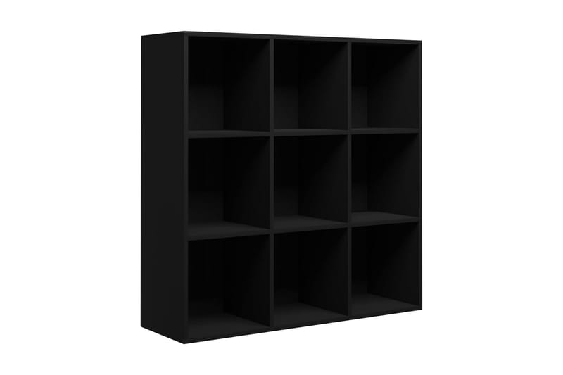 Kirjahylly musta 98x30x98 cm lastulevy - Säilytys - Hylly - Kirjahylly