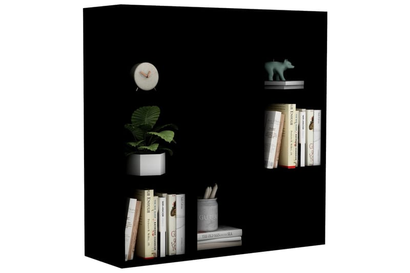 Kirjahylly musta 98x30x98 cm lastulevy - Säilytys - Hylly - Kirjahylly
