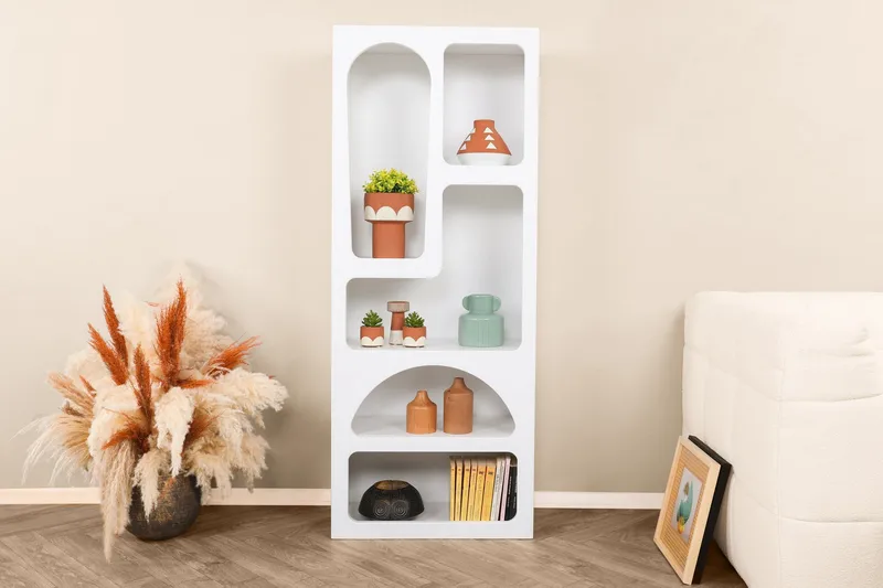 Kirjahylly Najrana 60 cm, Valkoinen