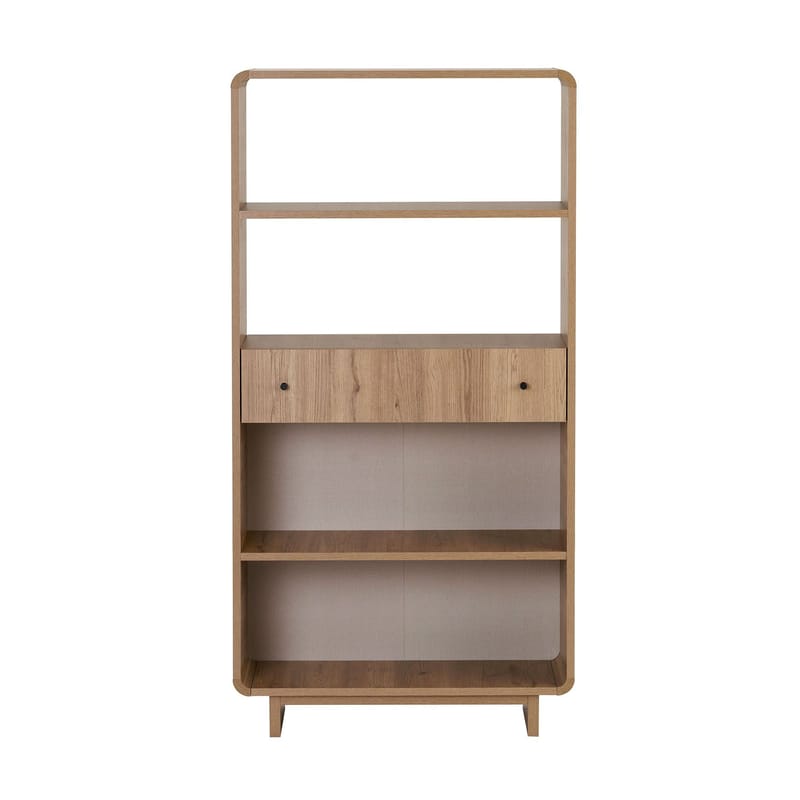 Kirjahylly Nordure Senza (78 x 153 x 34 cm) Tammi - Tammi - Säilytys - Hylly - Kirjahylly