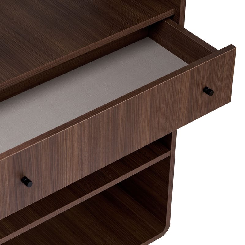Kirjahylly Nordure Senza (78 x 153 x 34 cm) Pähkinä - Pähkinä - Säilytys - Hylly - Kirjahylly