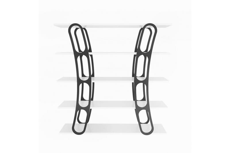 Kirjahylly Quenla Valkoinen / Musta - Valkoinen / Musta - Säilytys - Hylly - Kirjahylly