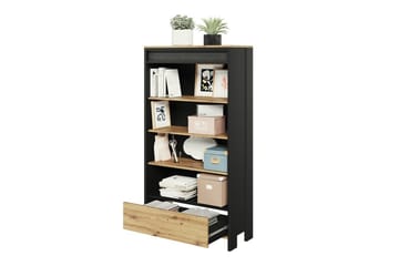 Kirjahylly Rathmore 72x39 cm - Musta - Säilytys - Hylly - Kirjahylly