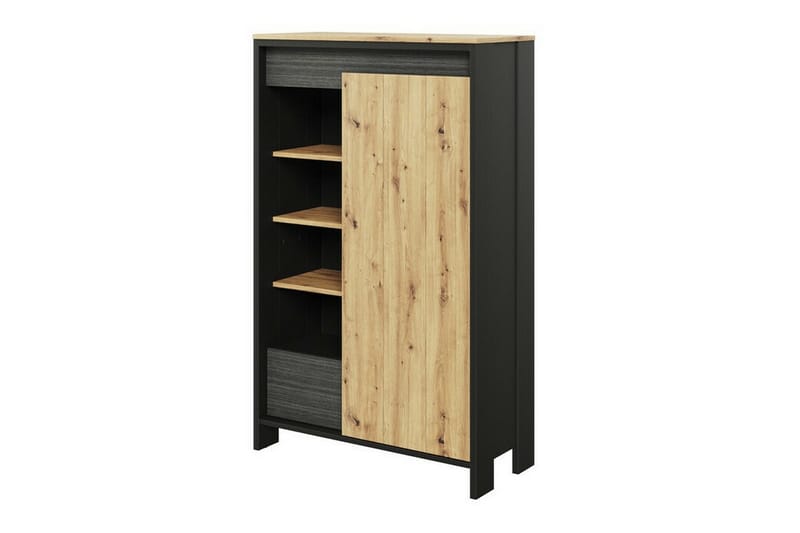 Kirjahylly Rathmore 87x38 cm - Musta - Säilytys - Hylly - Kirjahylly