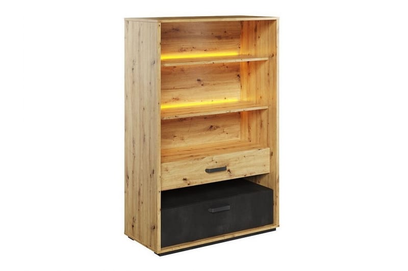 Kirjahylly Rathmore 90x42 cm - Musta - Säilytys - Hylly - Kirjahylly