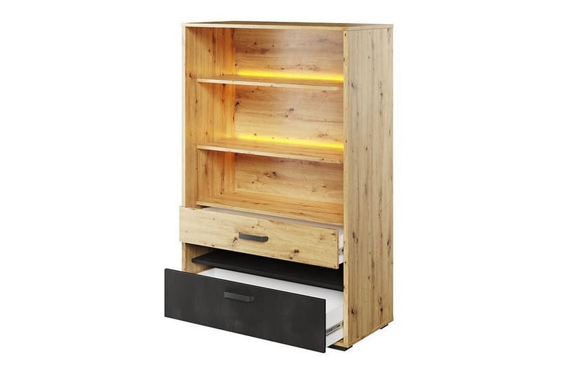 Kirjahylly Rathmore 90x42 cm - Musta - Säilytys - Hylly - Kirjahylly