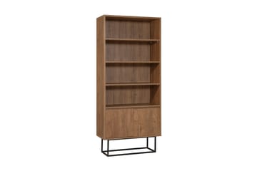 Kirjahylly Reah 80x36 cm 3 hyllyä - Tummanruskea/Musta - Säilytys - Hylly - Kirjahylly