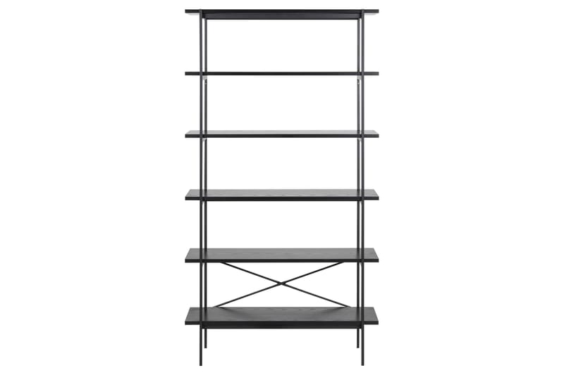 Kirjahylly Ricketts 172 cm - Musta - Säilytys - Hylly - Kirjahylly