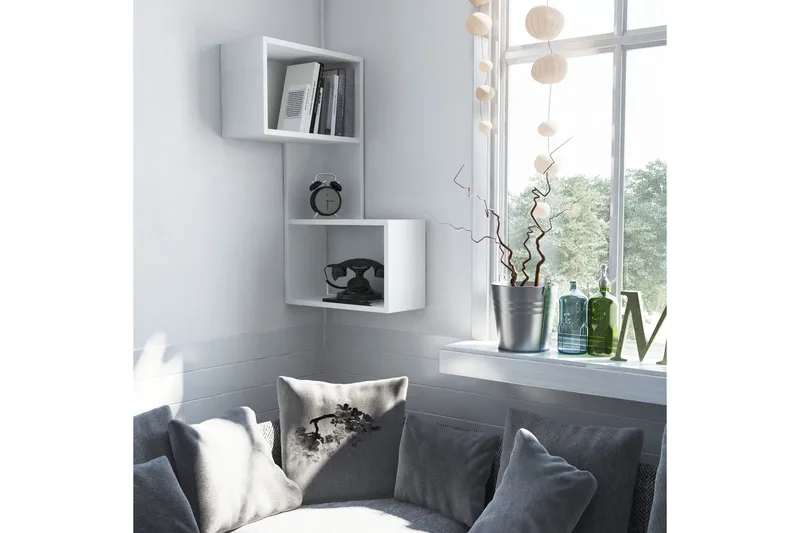 Kirjahylly Rodger - Säilytys - Hylly - Kulmahylly