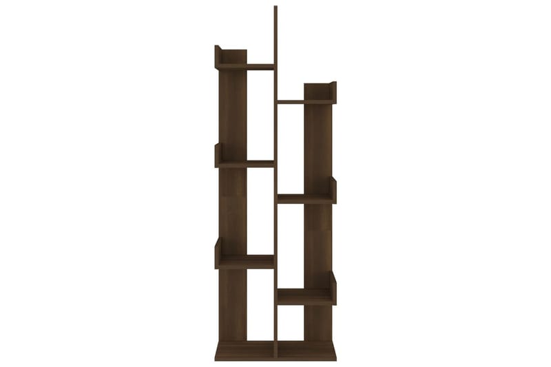 Kirjahylly ruskea tammi 48x25,5x140 cm tekninen puu - Ruskea - Säilytys - Hylly - Kirjahylly