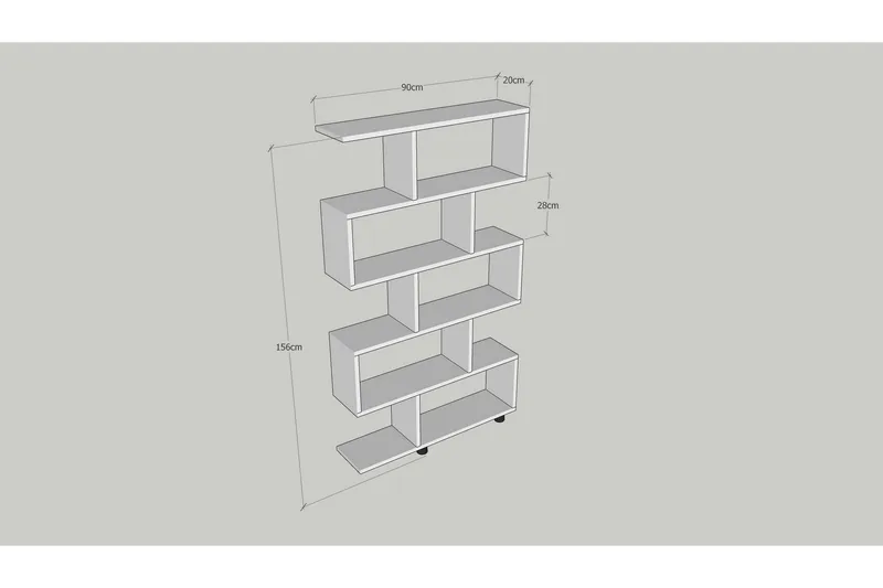 Kirjahylly Simonstad - Säilytys - Hylly - Kirjahylly