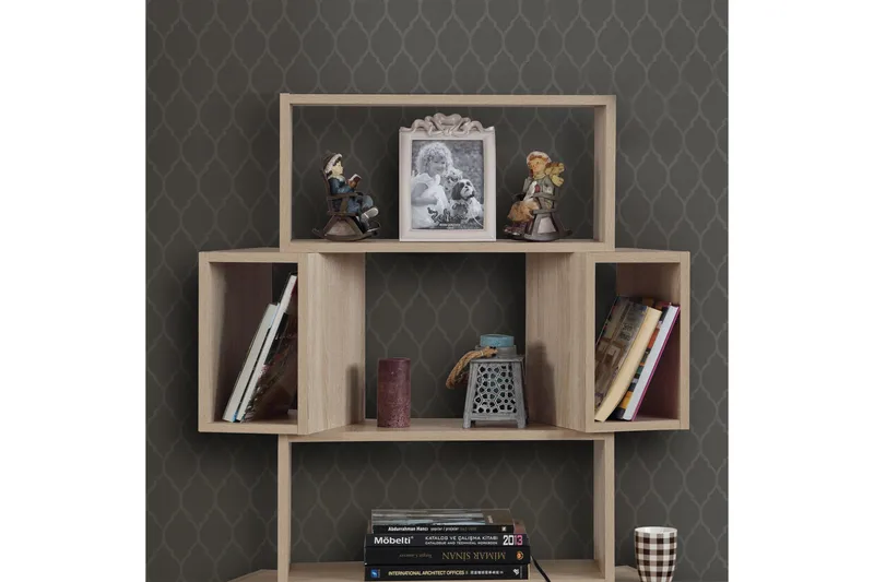 Kirjahylly Skoglund - Ruskea - Säilytys - Hylly - Kirjahylly