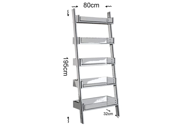 Kirjahylly Skoglund - Ruskea - Säilytys - Hylly - Tikashylly