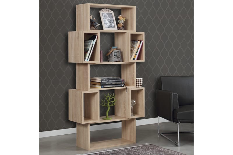 Kirjahylly Skoglund - Ruskea - Säilytys - Hylly - Kirjahylly