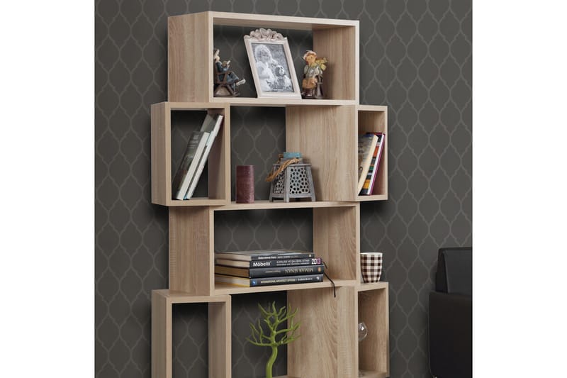 Kirjahylly Skoglund - Ruskea - Säilytys - Hylly - Kirjahylly