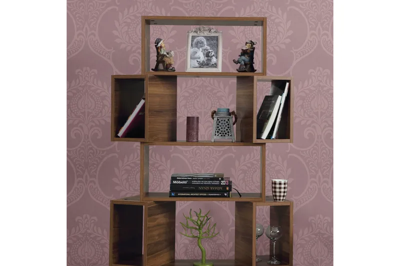 Kirjahylly Skoglund - Ruskea/Tammi - Säilytys - Hylly - Kirjahylly