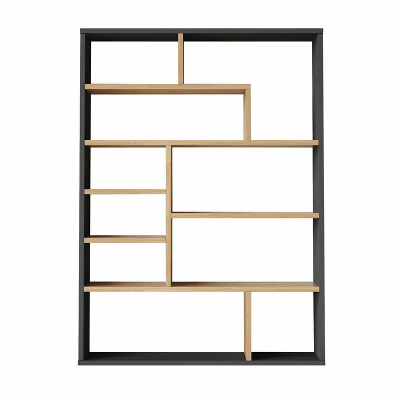 Kirjahylly Skye Decor Cleo Shelf (90 x 123,6 x 22 cm) Luonnonväri/antrasiitti, Luonnollinen ja antrasiitti