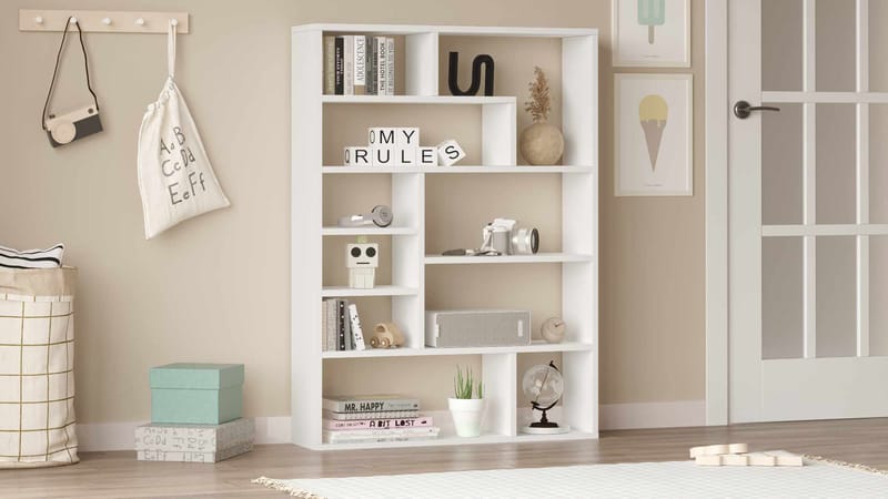 Kirjahylly Skye Decor Cleo Shelf (90 x 123,6 x 22 cm) Valkoinen - Valkoinen - Säilytys - Hylly - Kirjahylly